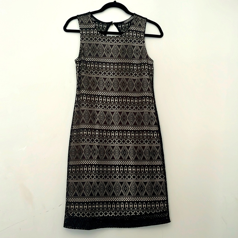 Black and Gold Mini Dress